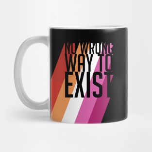 Lesbian Pride No Wrong Way to Exist Mug